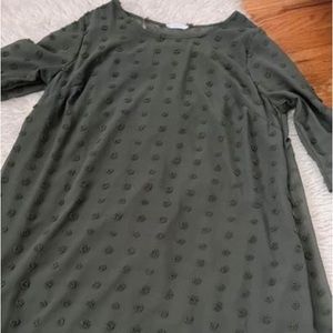 CHICSOUL sage green popcorn dress.